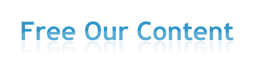 Free Our Content logo
