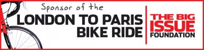 Fusion Universal sponsors the Big Issue London to Paris Bike Ride