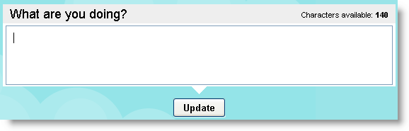 Twitter input box